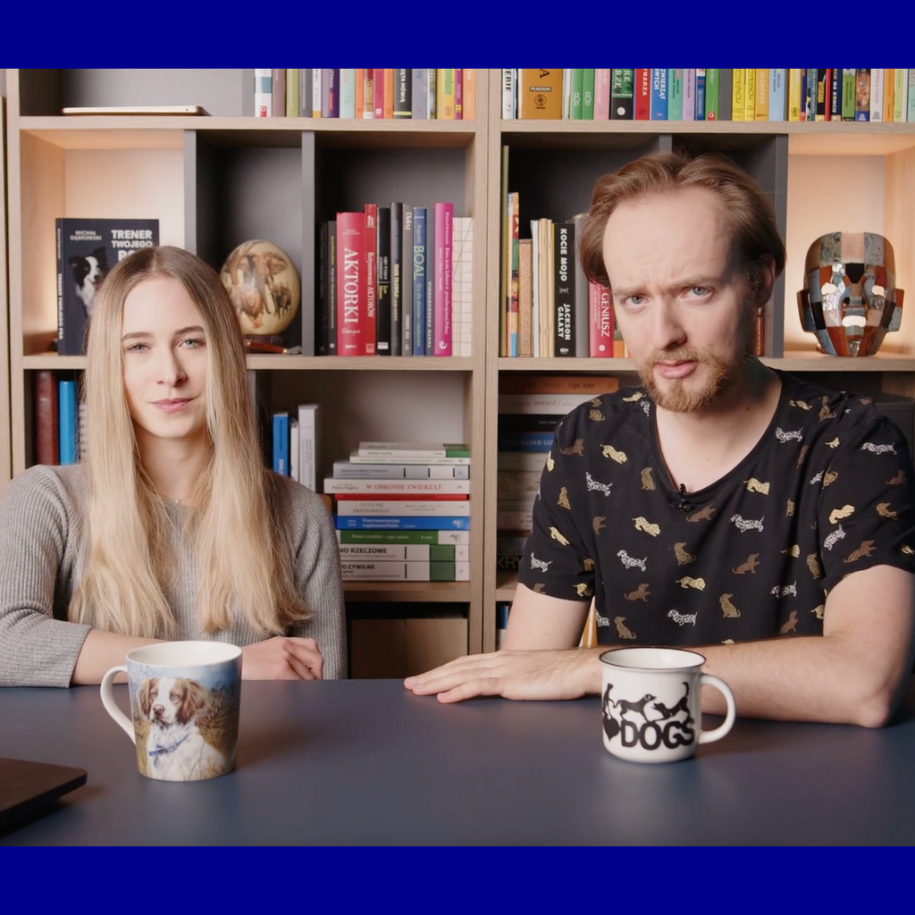 Fizjoterapeutka psów Katarzyna Izbicka i behawiorysta psów Michał Dąbrowski