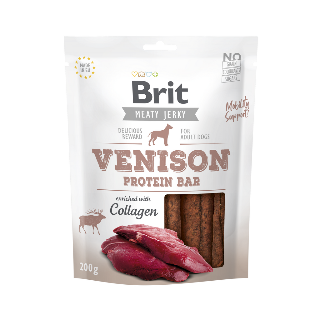 opakowanie smaczki BRIT JERKY Dziczyzna